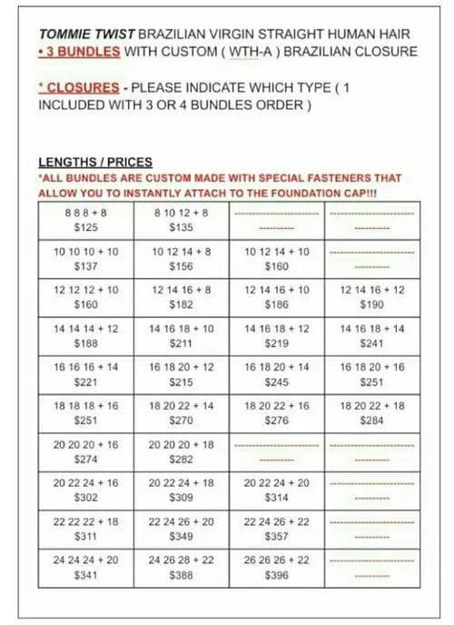 BRAZILIAN VIRGIN STRAIGHT: BUNDLES / WTH-A CLOSURE - Image 4