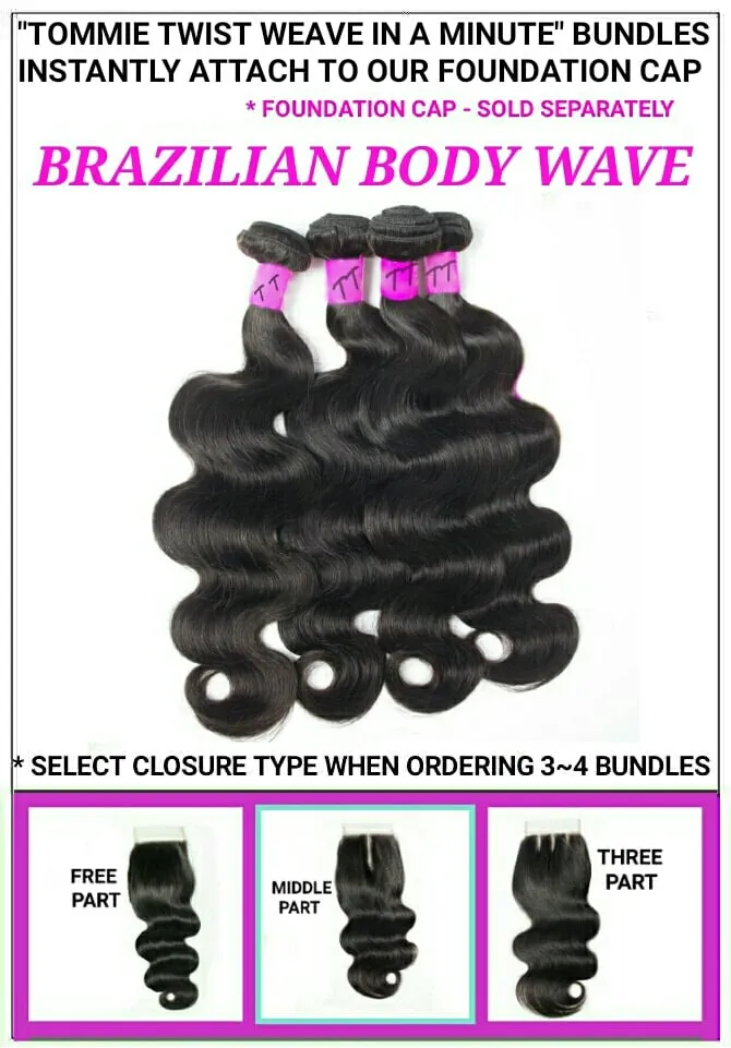 BRAZILIAN BODY WAVE: BUNDLES / CLOSURES