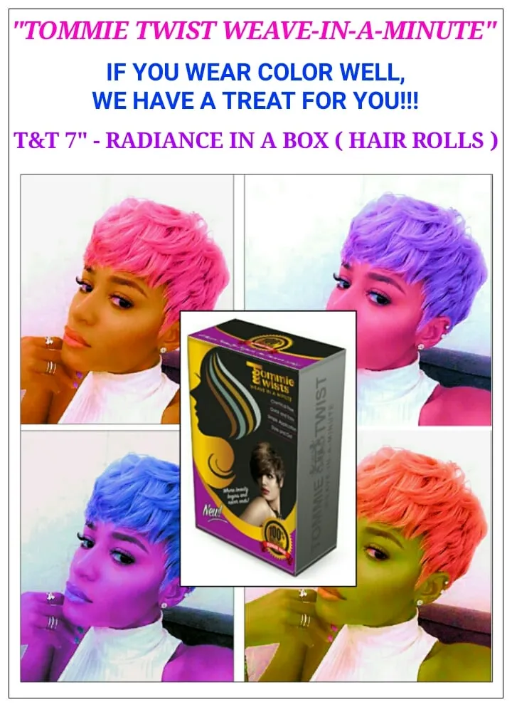 RADIANCE IN A BOX / ATTACHABLE HAIR ROLLS & FOUNDATION CAP / FREE PART-CLOSURE $95.00