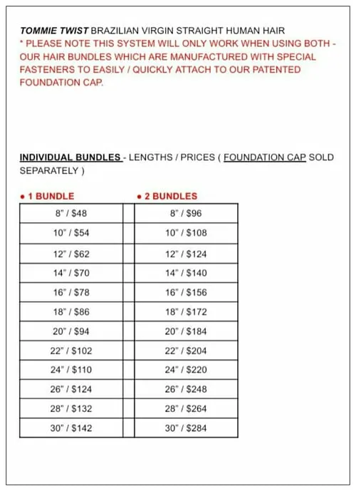 BRAZILIAN VIRGIN STRAIGHT: BUNDLES / WTH-A CLOSURE - Image 3