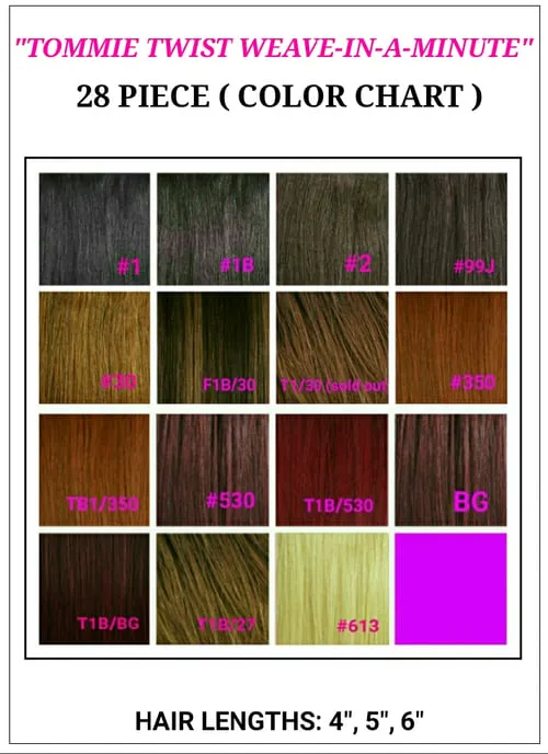 "TT RAPID EXTENSION UNITS"- 28 PIECE: 4",5",6" HAIR LENGTHS / FOUNDATION CAP / CLOSURE - Image 3